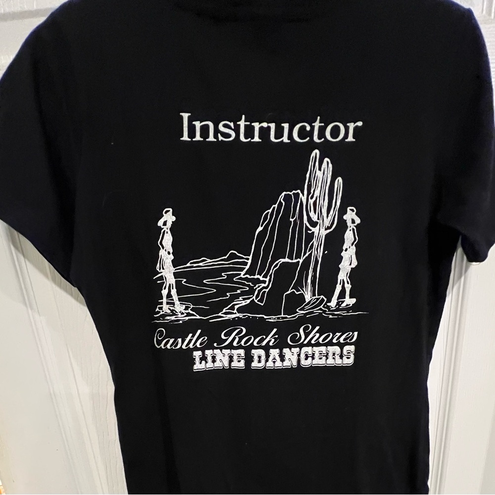 LAT. Black T-Shirt with White Graphic